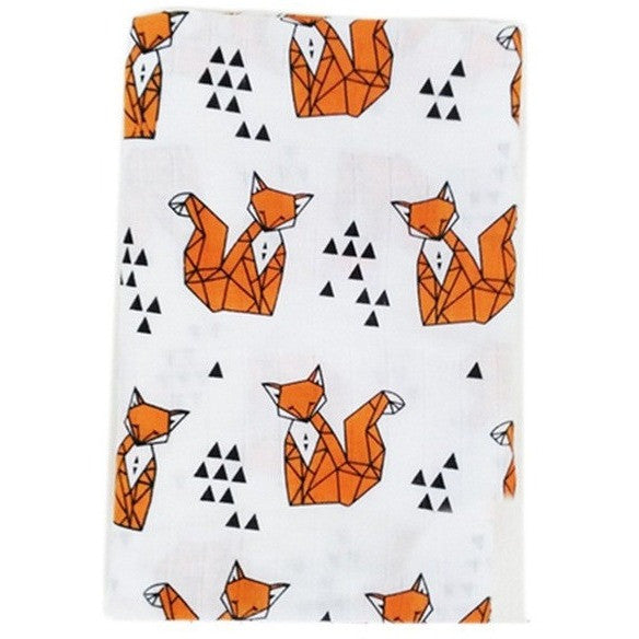 Fox Muslin Blanket